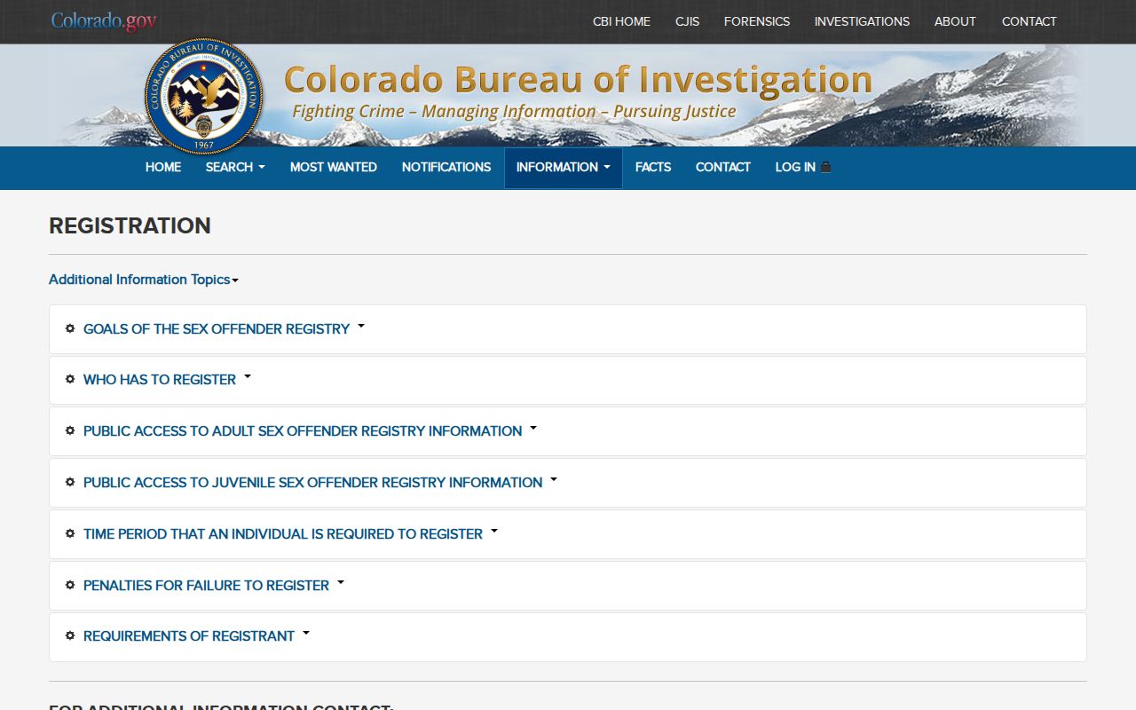 Colorado registry rules and complete-list request details for Kiowa County